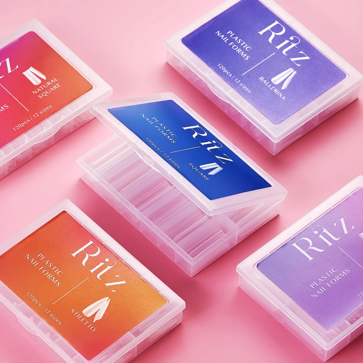 Форми верхні для нарощування Ritz (Plastic Nail Forms Ballerina 120 шт.)