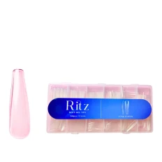 Тіпси гелеві для нарощування Ritz (Soft Gel Tips Long Coffin 240 шт)