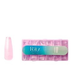 Тіпси гелеві для нарощування Ritz (Soft Gel Tips Medium Coffin 240 шт)
