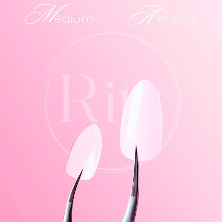 Тіпси гелеві для нарощування Ritz (Soft Gel Tips Medium Almond 240 шт)
