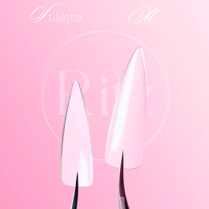 Тіпси гелеві для нарощування Ritz (Soft Gel Tips Stiletto XL 240 шт)