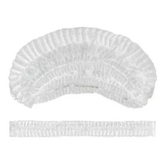 Шапочка ПМ на подвійній резинці 1 од./пач з поліетилену (Прозорий)