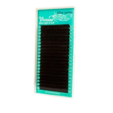 Ресницы в коробке ELITE Коричневый 20 линий (0,15 * C (8-12))