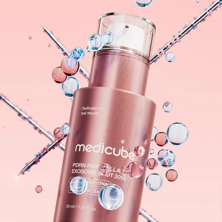 Сыворотка регенерирующая для лица Medicube (PDNR Pink Collagen Exosome Shot 7500 30 мл)