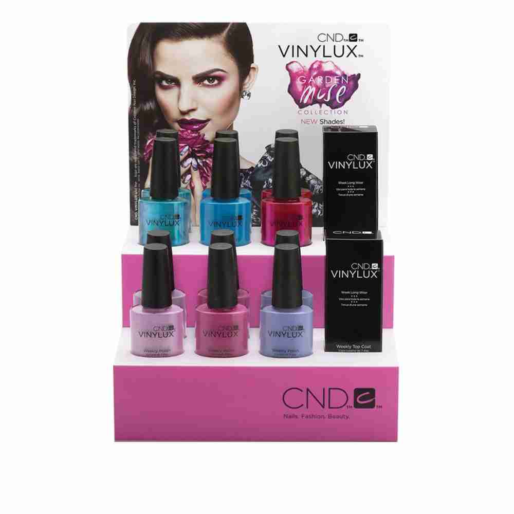 Набор 6 лаков+1 закрепитель CND Vinylux Garden Muse, 7*15 мл