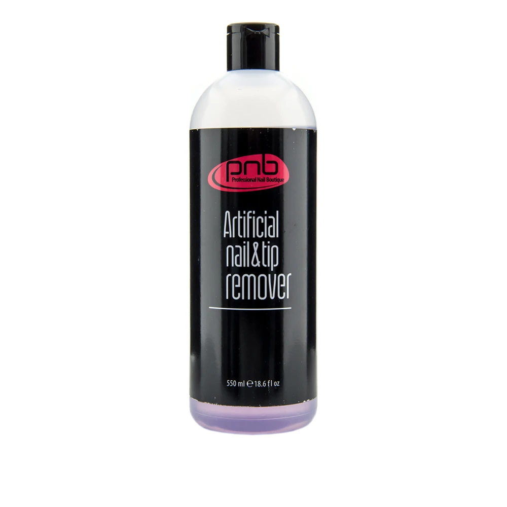 Жидкость для снятия искусственых ногтей PNB Artificial Nail'&Tip Remover, 550 мл