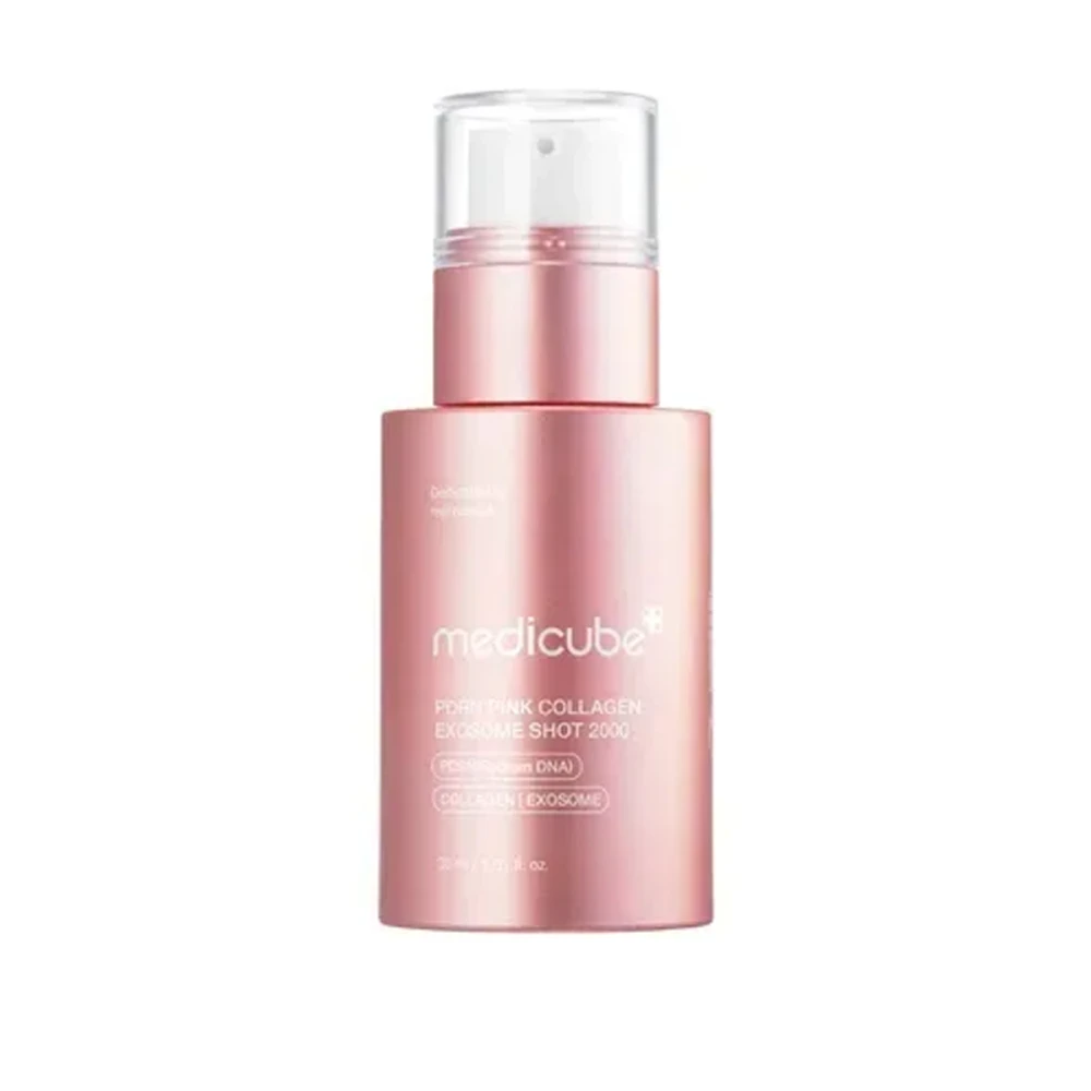 Сыворотка для ежедневного использования Medicube (PDNR Pink Collagen Exosome Shot 2000 с полинуклеотидами, экзосомами и спикулами 30 мл)