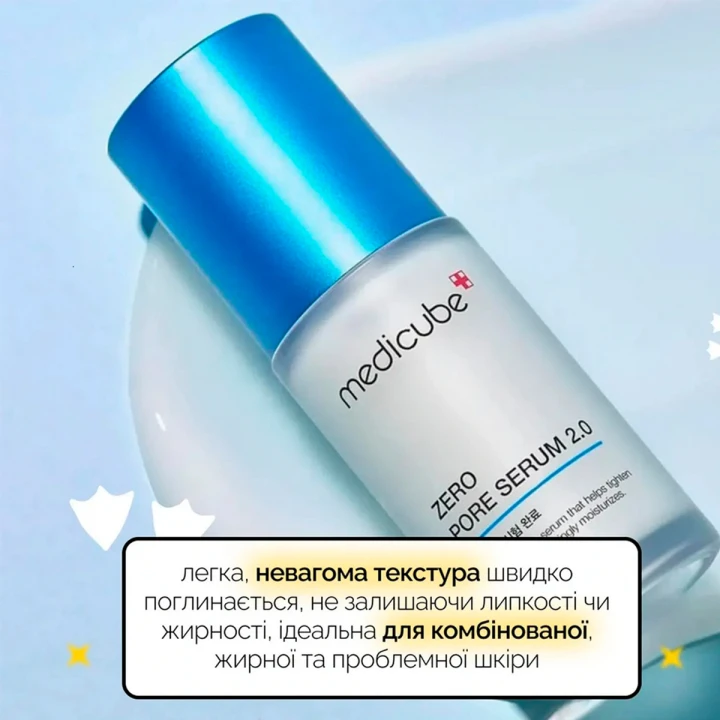 Сыворотка себорегулирующая противовоспалительная для лица Medicube (Zero Pore Serum 2.0 37 мл)