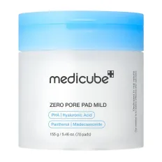 Педы-пилинг для чувствительной кожи Medicube (Zero Pore Pad Mild с глюконолактоном и мадекасосидом 70 шт.)