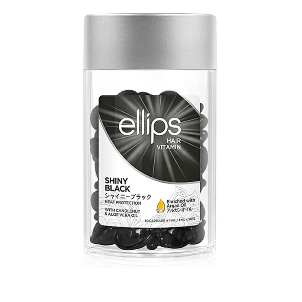 Витамины для волос Ellips (Ночное сияние с ореховым маслом кукуи и маслом алоэ вера 50*1мл)