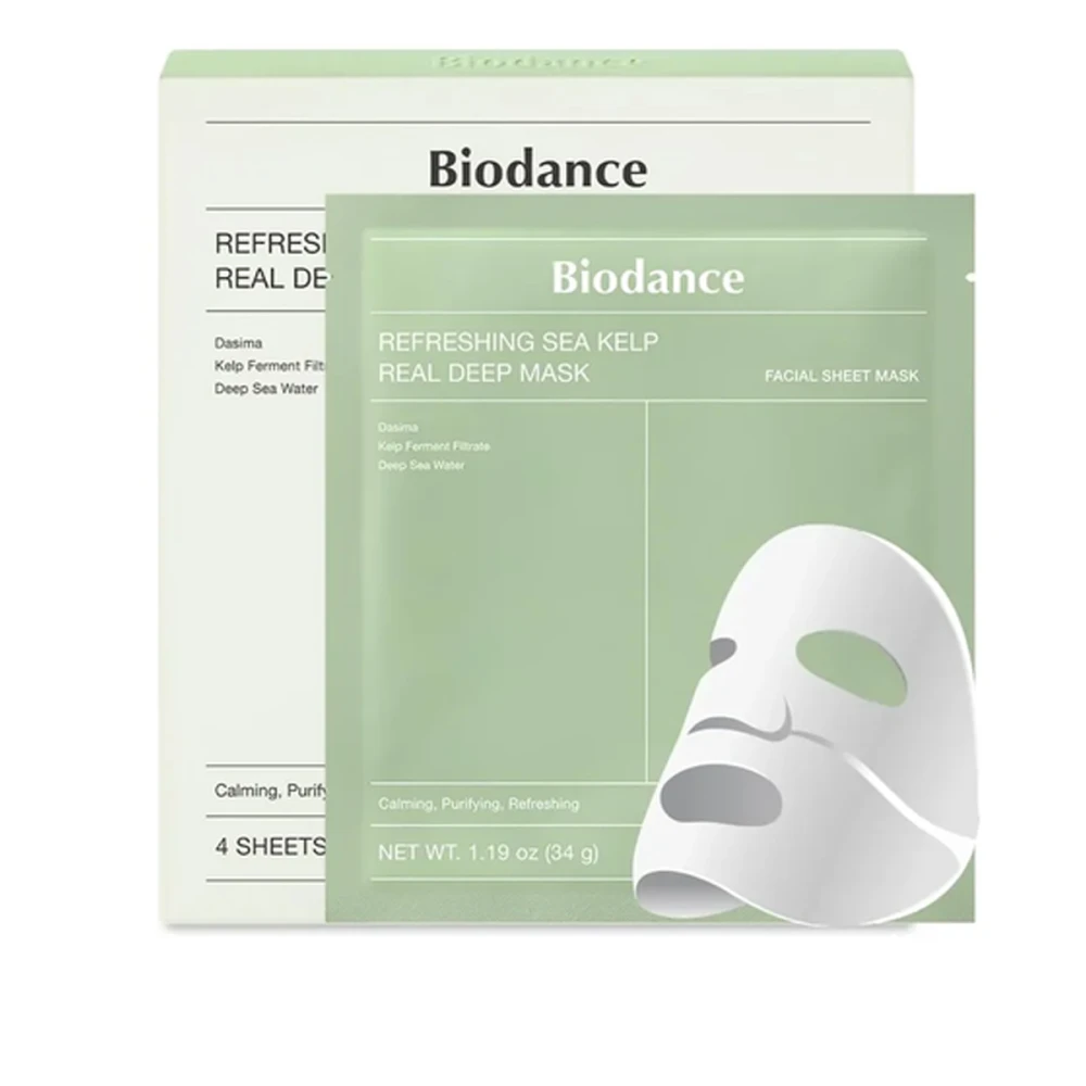 Маска гідрогелева Biodance (Освіжаюча глибокої дії з морською ламінарією 4 шт. 34 г)