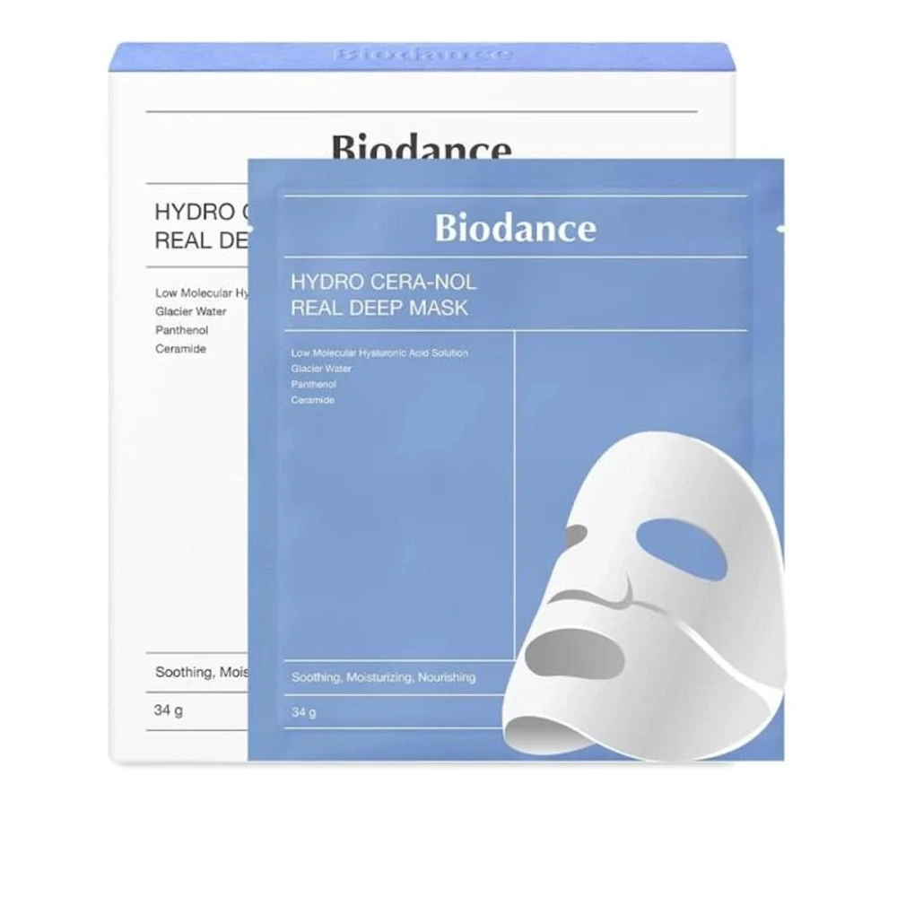 Маска зволожувальна Biodance (з керамідами Hydro Cera-nol Real Deep Mask 4 шт. 34 г)