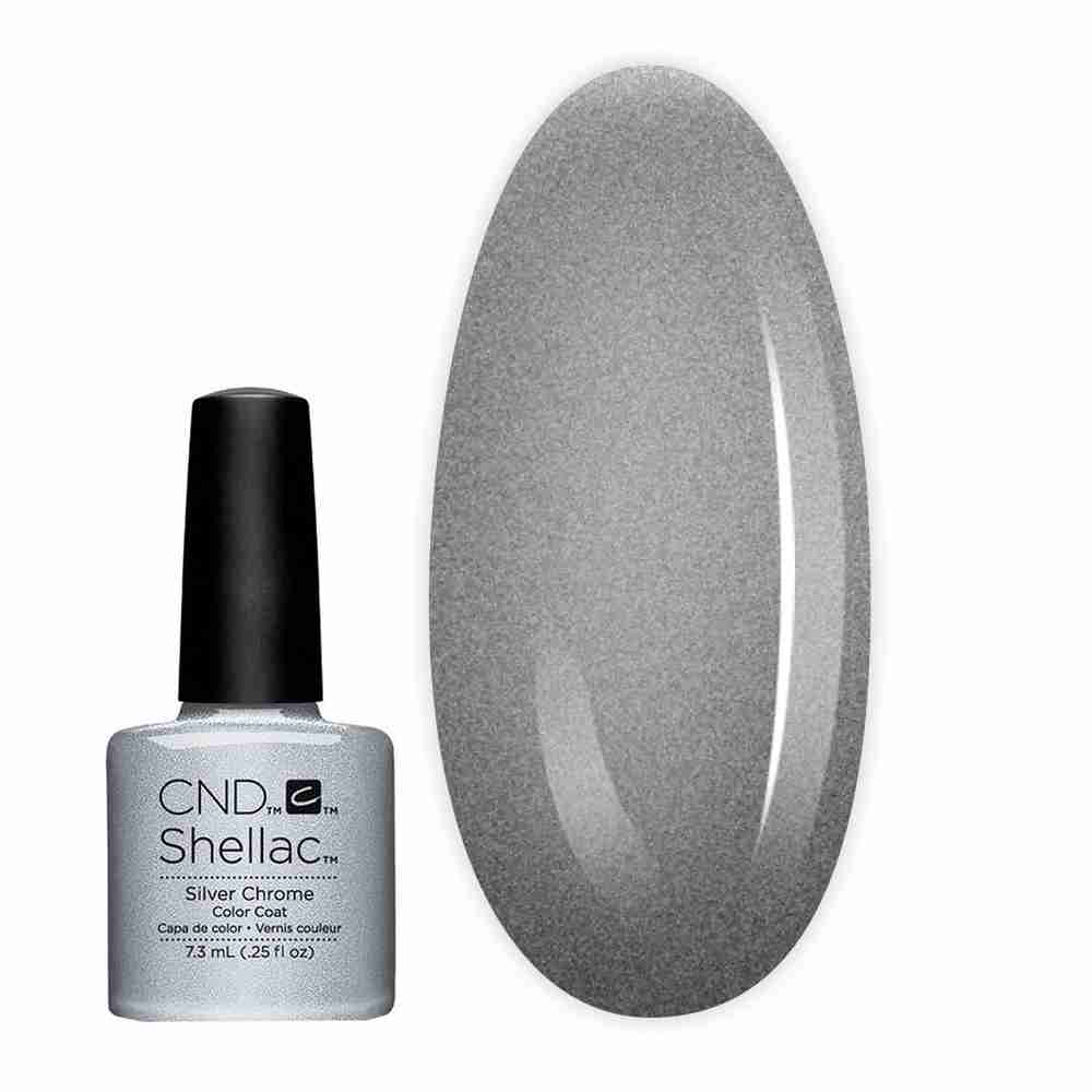 Гель-лак CND Shellac 7.3 мл (Silver Chrome)