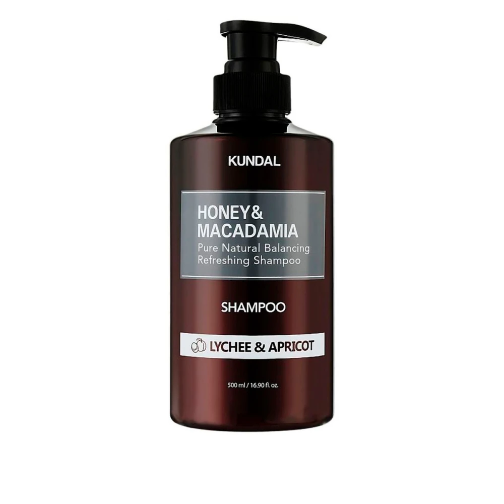 Шампунь восстанавливающий Kundal  (Honey & Macadamia Lychee&Apricot 500 мл)