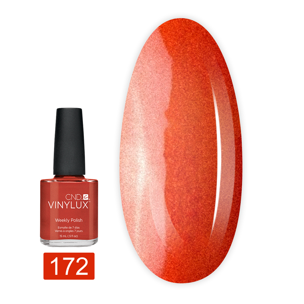 Лак для нігтів VINYLUX CND 15 мл (172 Fine Vermilion)