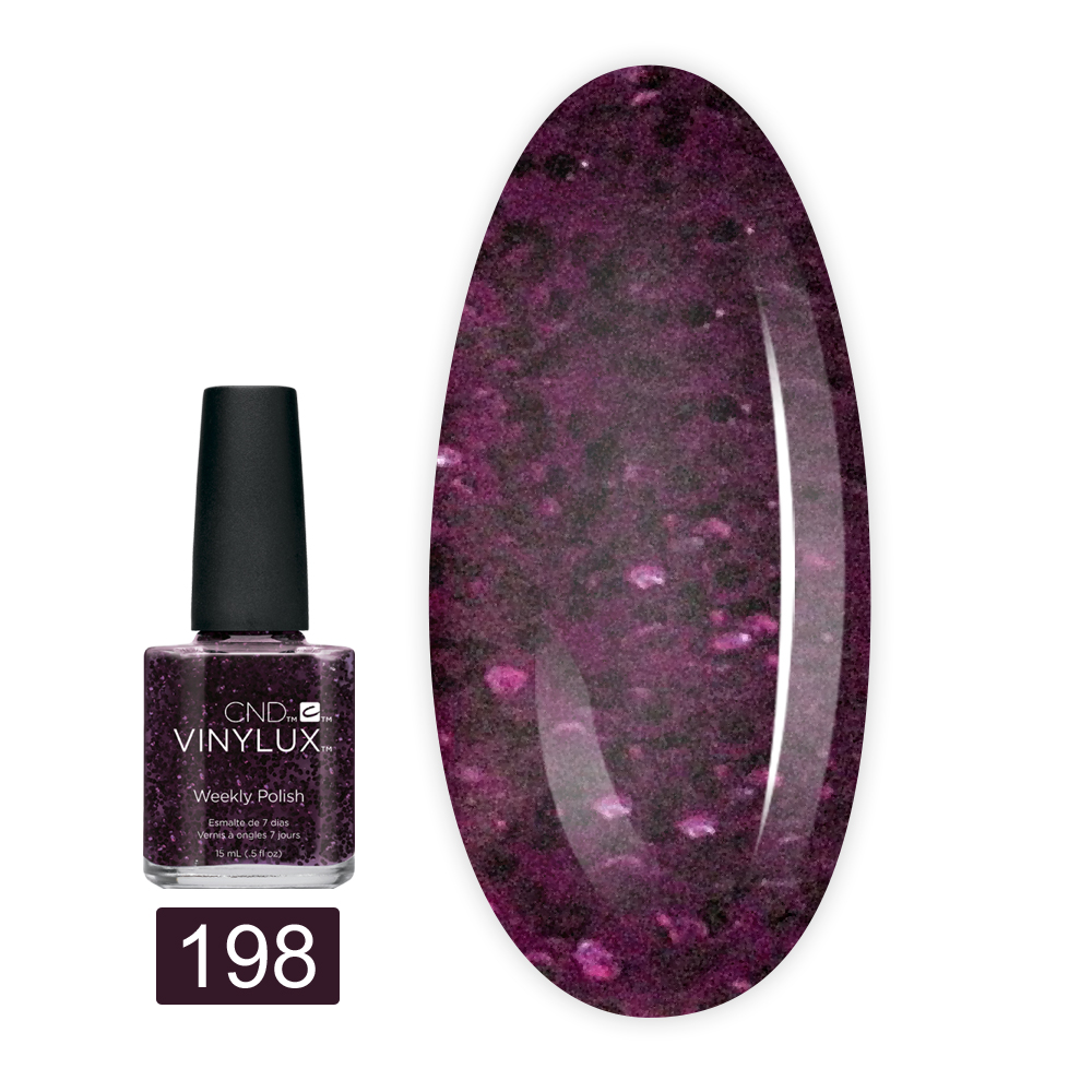 Лак для ногтей VINYLUX CND 15 мл (198 Poison Plum)