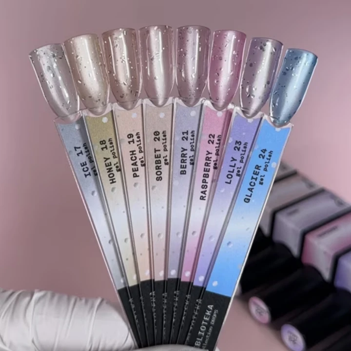 Гель-лак котяче око BIBLIOTEKA (Cat eye 18 Honey - теплий медовий)