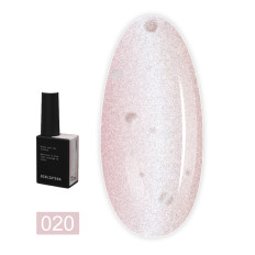 Гель-лак кошачий глаз BIBLIOTEKA (Cat eye 20 Sorbet - пудровый розовый)