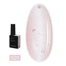 Гель-лак котяче око BIBLIOTEKA (Cat eye 20 Sorbet - пудровий рожевий)