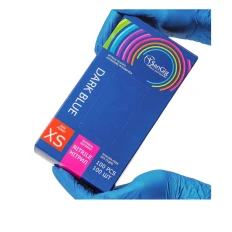 Перчатки Нитриловые Темно-синие SanGig (XS)