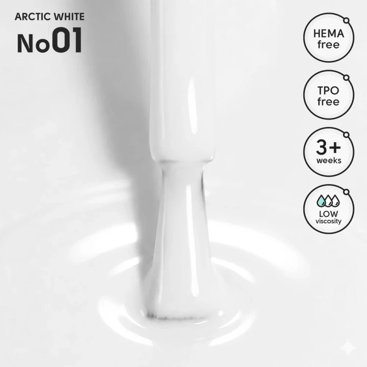 Гель-лак Shelly 12 мл (001 Arctic White)