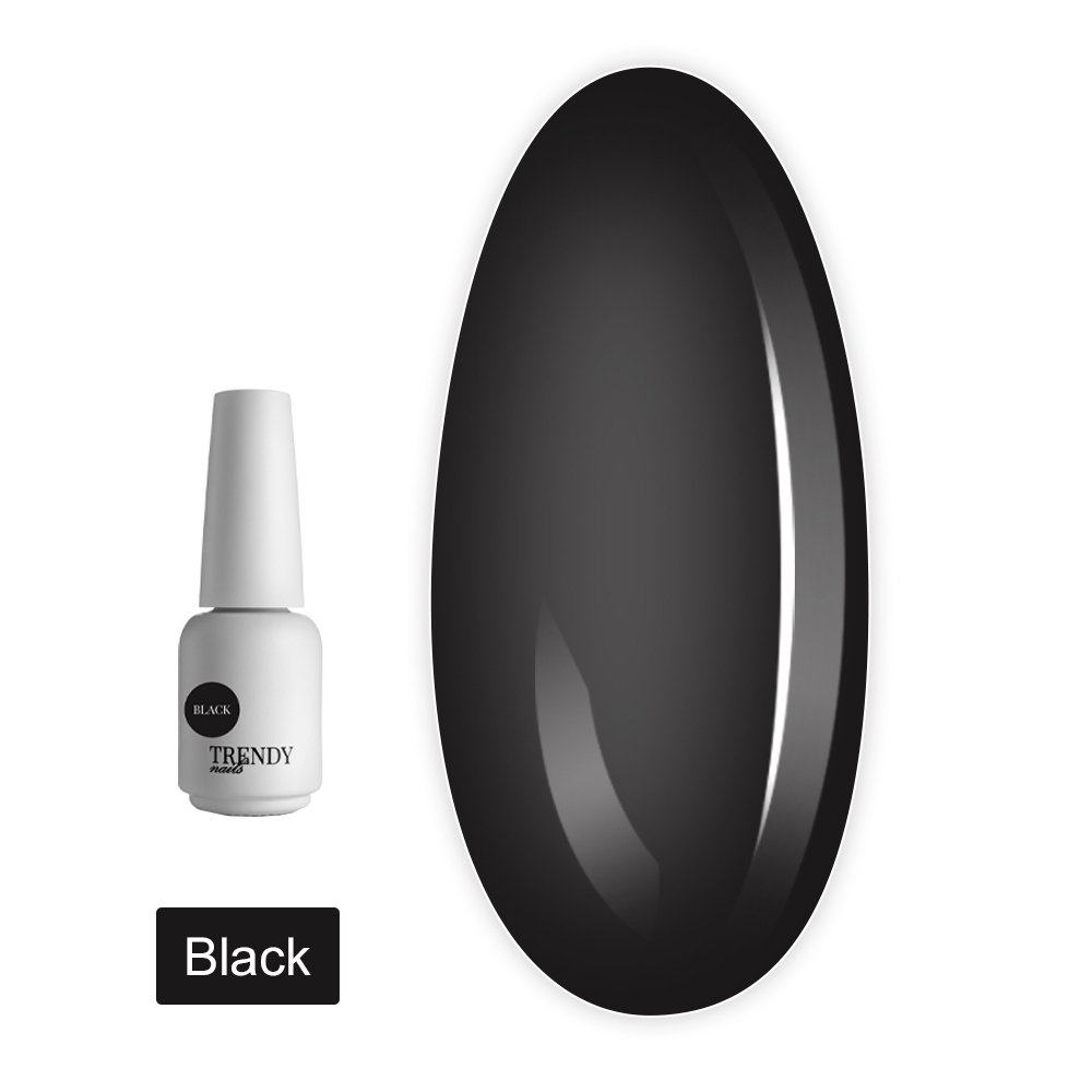 Гель-лак для ногтей TrendyNails 10 мл (Black)