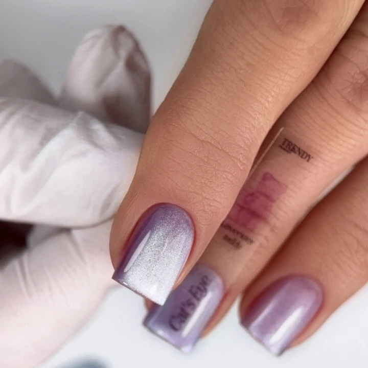 Гель-лак кошачий глаз TrendyNails HFTF (Lavender Teddy Gummy Bear 10 мл)