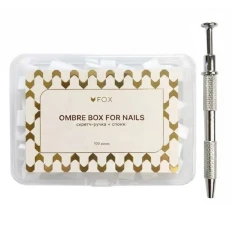 Набор для омбре FOX (Ombre Box (100 спонжей + скретч ручка))