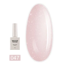 Гель NailSofTheDay Bottle 10 мл (Shimmer 47 молочно-рожевий з рожевим шиммером)