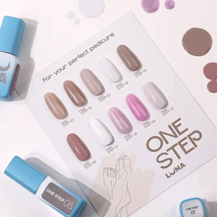 Гель-лак однофазний для нігтів LunaMoon (One Step 01 8 мл)
