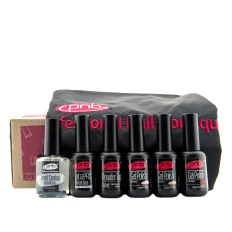 Набор №2 PNB (гель лак№3 №5 №11шт+база+кашемир топ+бонд)+Фартук (подарок)