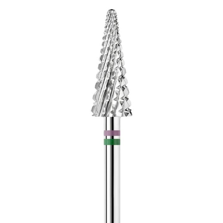 Фреза карбід-вольфрамова KWARK (Shark Blade Зелена конус «ялинка» d 6 мм / 15 мм)