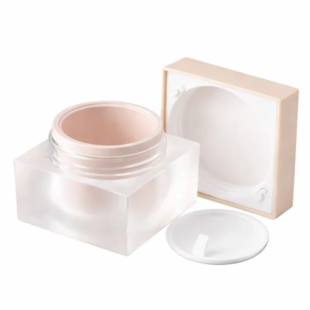 Банка пластикова MILLIFORM (Куб (кришка та вкладиш білий) Нюд Матовий 15 мл)