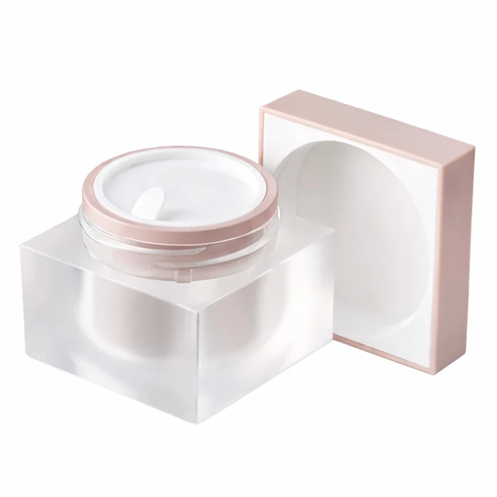 Банка пластикова MILLIFORM (Куб (кришка та вкладиш білий) Какао Матовий 30 мл)