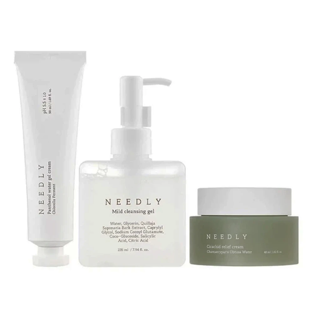 Набор средств для очищения и увлажнения кожи Needly (KRKR PR BOX 3 в 1)