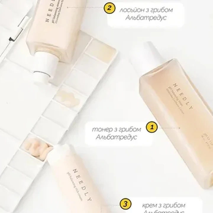 Набор базового ухода Needly (для восстановления и поддержки pH-баланса кожи pH Restore Skincare Essentials 3 в 1)