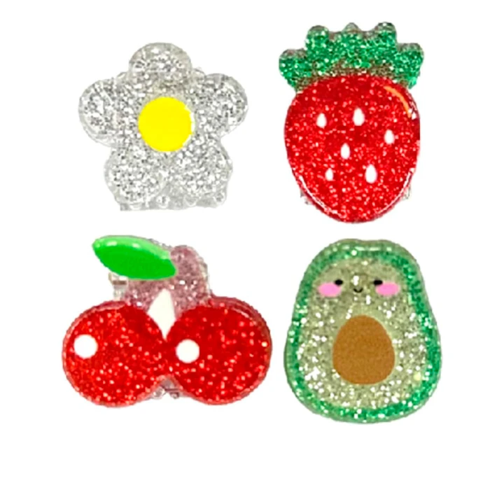 Заколка для волос Invisibobble CLIPSTAR KIDS (Cherrylicious Розовый/зеленый)