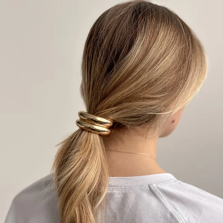 Резинка для волос Miso (золото брошь металлическая)