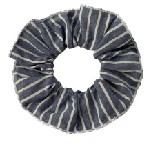 Резинка для волос Miso (Синяя широкая полоска кант)