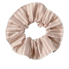 Резинка для волосся Miso (бежева широка смужка кант)