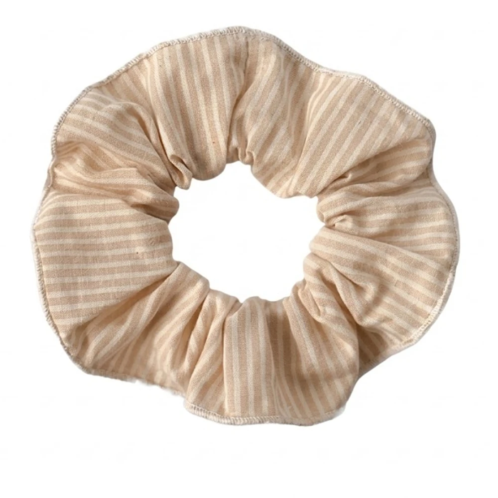 Резинка для волосся Miso (бежева тонка смужка кант)