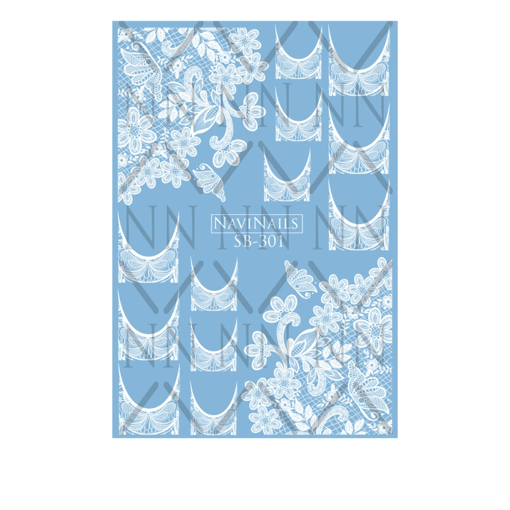 Слайдер Navinails с белой подкладкой (SB 301)