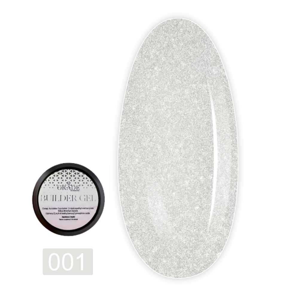 Гель Builder gel, 30ml  (Shine 001)