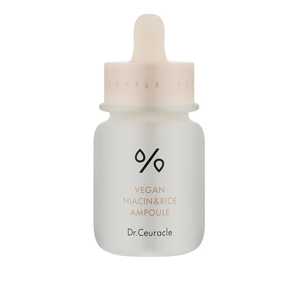 Сыворотка ампульная веганская для выравнивания тона Dr.Ceuracle (Vegan Niacin and Rice Ampoule с ниацинамидом и экстрактом риса 30 мл)