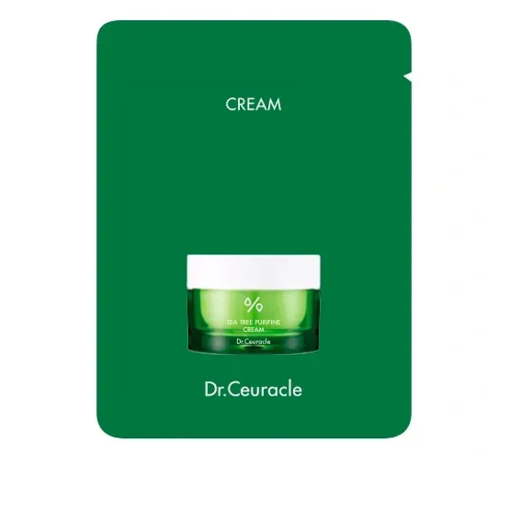 Крем-гель для лица Dr.Ceuracle (Tea Tree Purifine 80 Cream с экстрактом чайного дерева саше 2 мл)