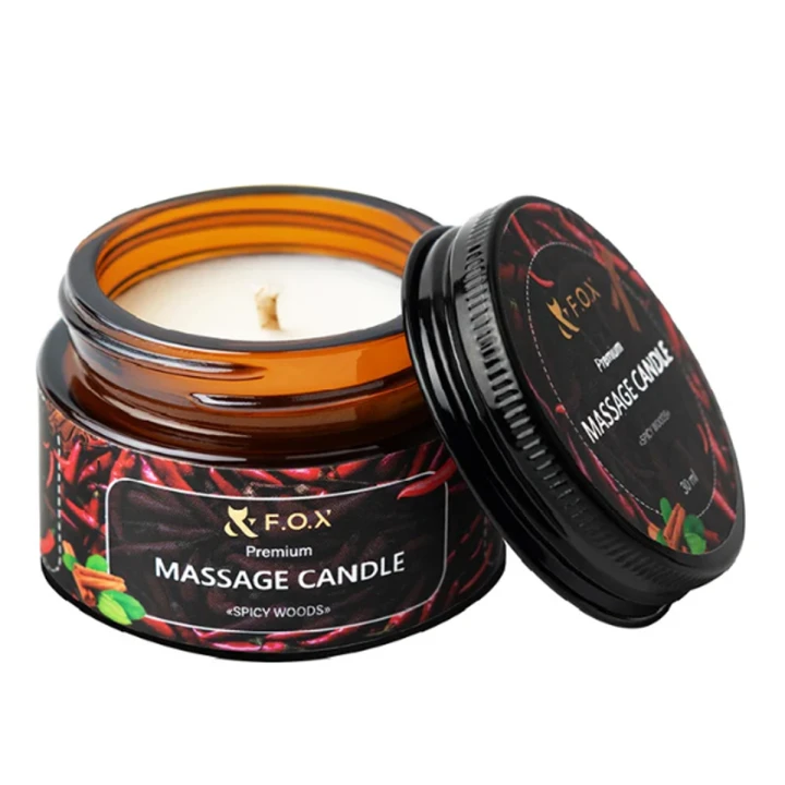 Свічка масажна для тіла FOX (Spicy woods 30 мл)