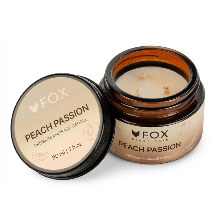 Свеча массажная для тела FOX (Peach Passion 30 мл)