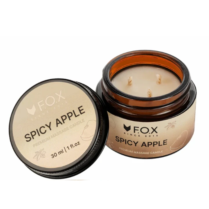Свеча массажная для тела FOX (Spicy Apple 30 мл)