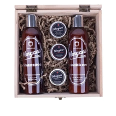 Набор подарочный уход за волосами и стилизация Morgan's Wooden Shampoo & Style Box