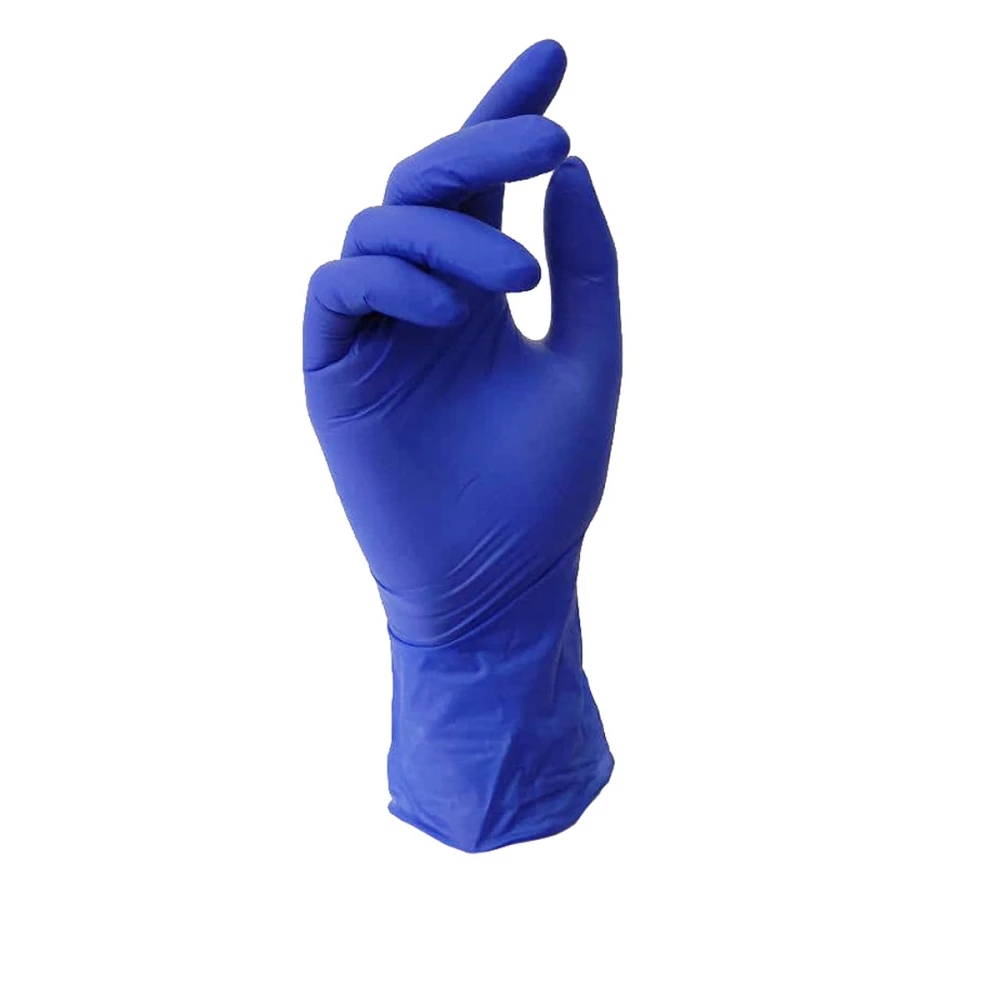 Перчатки нитрил без пудры нестерильные Nitrylex 1 пара (Dark Blue M)